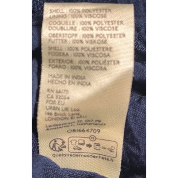 Free People Estella Velvet Mini Dress Tunic With V-Neckline Navy Blue Size M - Picture 6 of 15